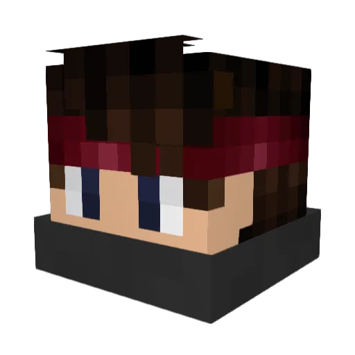 ImBasti Minecraft avatar head, 3D render