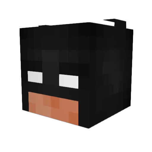 ImBatman01 Minecraft avatar head, 3D render
