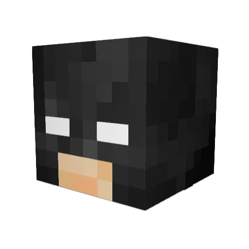 ImBatman77 Minecraft avatar head, 3D render