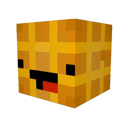 ImBatzz Minecraft avatar head, 3D render