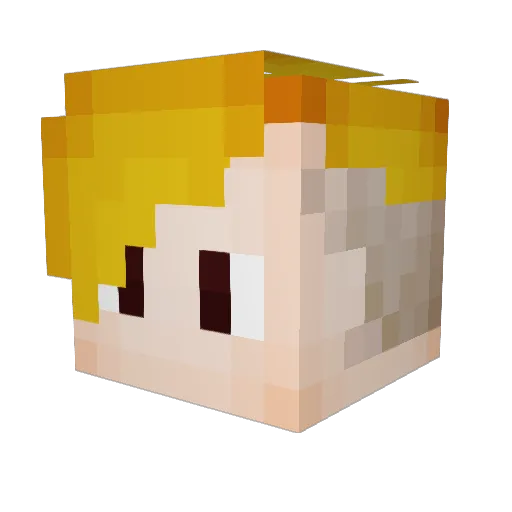 ImBeCeJluy Minecraft avatar head, 3D render