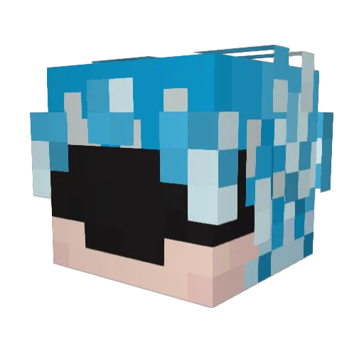 ImBennii Minecraft avatar head, 3D render