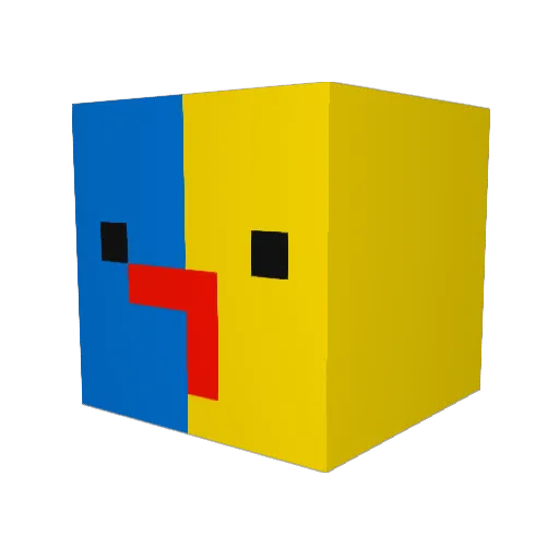 ImBestSideStepUs Minecraft avatar head, 3D render