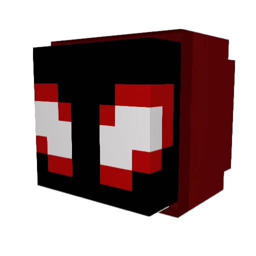 ImBigs Minecraft avatar head, 3D render