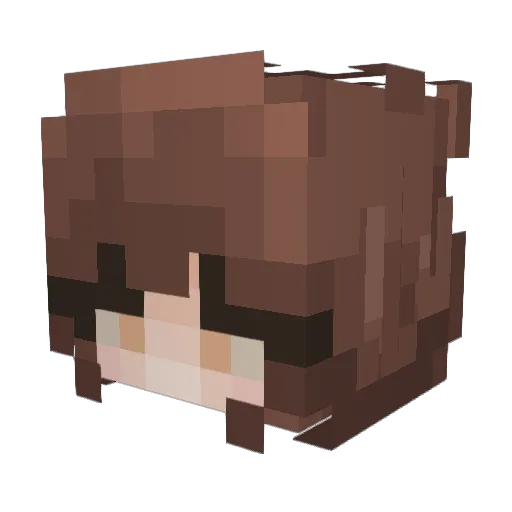 ImBk_ Minecraft avatar head, 3D render