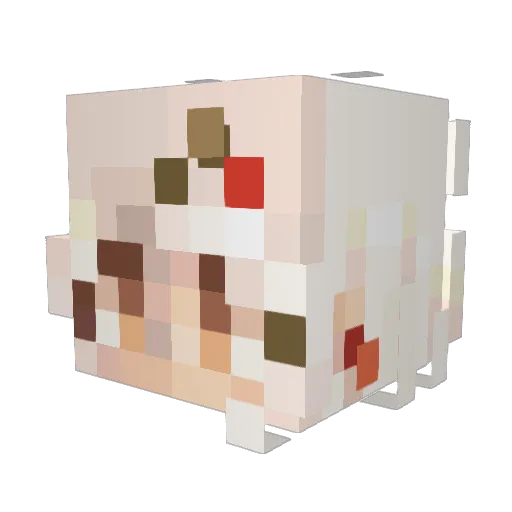 ImBlonde01 Minecraft avatar head, 3D render