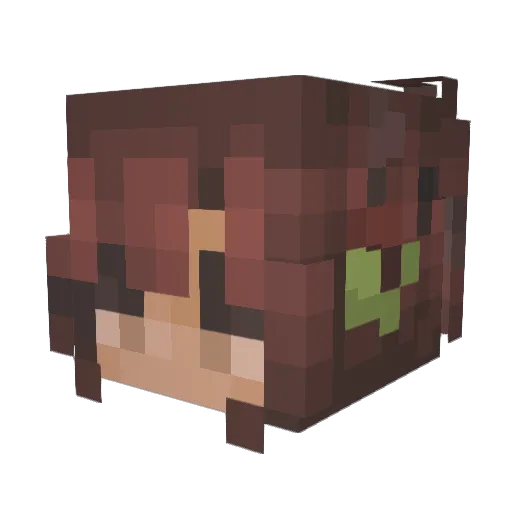 ImBluegle Minecraft avatar head, 3D render