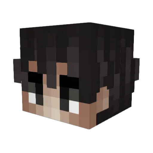 ImBrackk Minecraft avatar head, 3D render