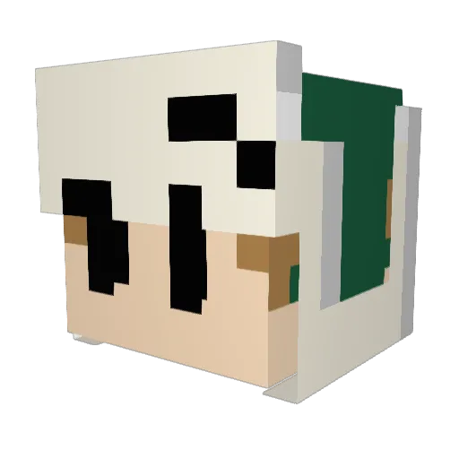 ImBreadrumb Minecraft avatar head, 3D render