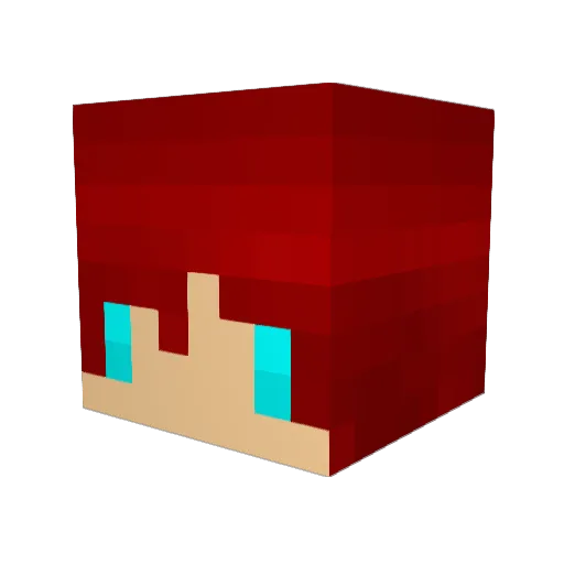 ImBreekiiziinn_ Minecraft avatar head, 3D render