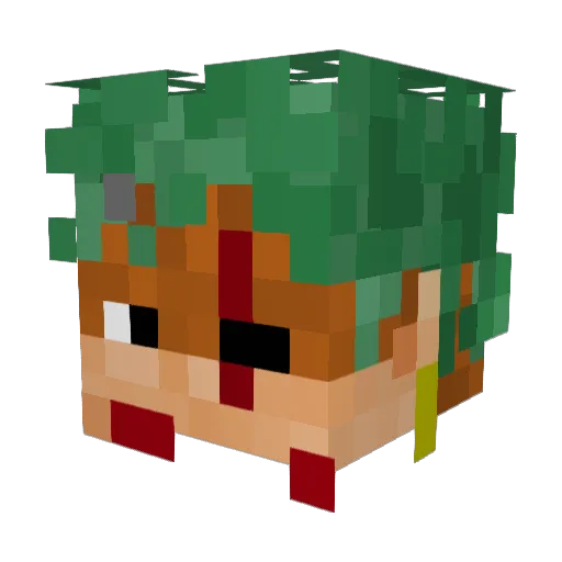 ImBrickeUp Minecraft avatar head, 3D render