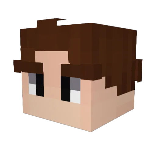 ImBrox Minecraft avatar head, 3D render