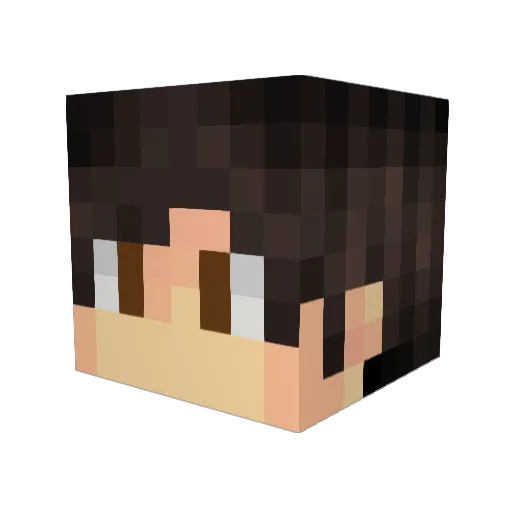 ImBumbo Minecraft avatar head, 3D render