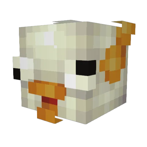 ImCalibre Minecraft avatar head, 3D render