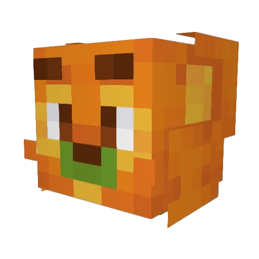 ImCall Minecraft avatar head, 3D render