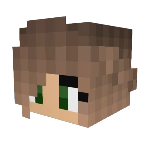 ImCallet Minecraft avatar head, 3D render