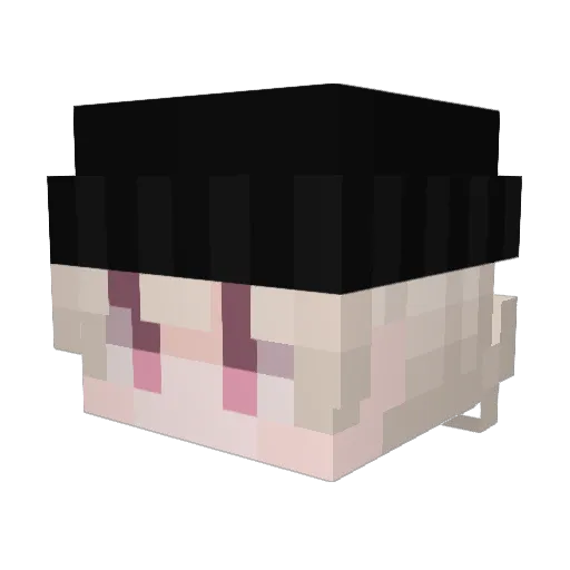 ImCaptus Minecraft avatar head, 3D render
