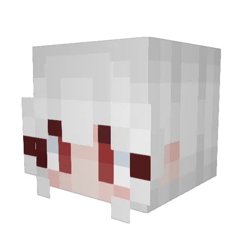 ImCaring Minecraft avatar head, 3D render