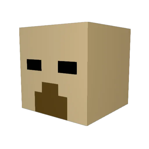 ImCarsonLol Minecraft avatar head, 3D render