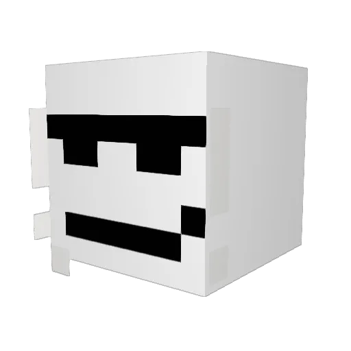ImCeaso Minecraft avatar head, 3D render