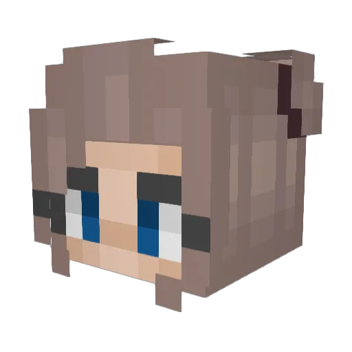 ImCh3ating_ Minecraft avatar head, 3D render