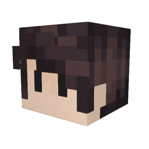 ImChap Minecraft avatar head, 3D render