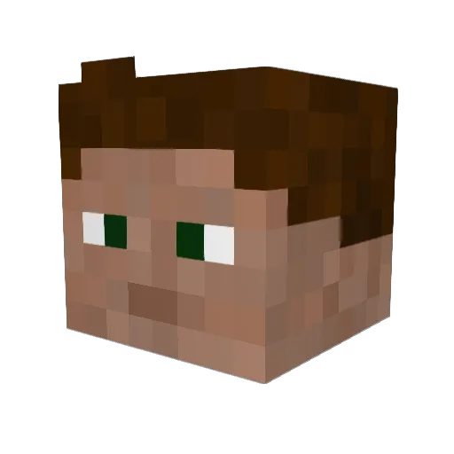 ImCharlze Minecraft avatar head, 3D render