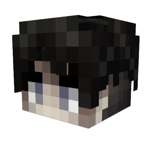 ImCheating Minecraft avatar head, 3D render