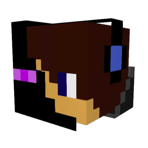 ImCheese02 Minecraft avatar head, 3D render