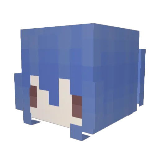 ImCheo Minecraft avatar head, 3D render