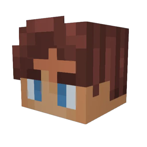 ImChich Minecraft avatar head, 3D render