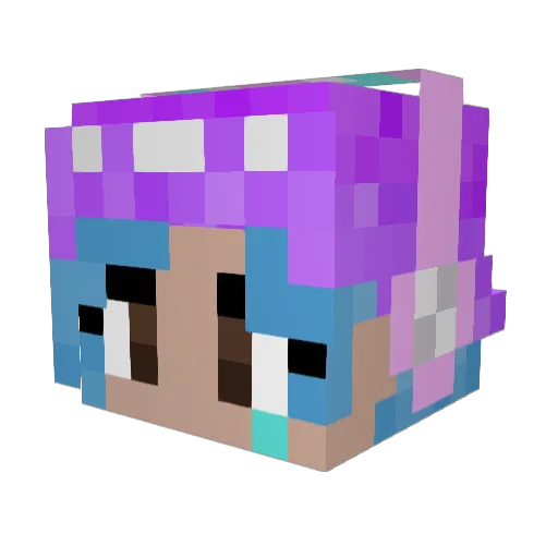 ImChilli Minecraft avatar head, 3D render