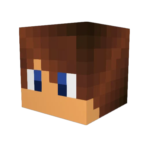 ImCobraa Minecraft avatar head, 3D render