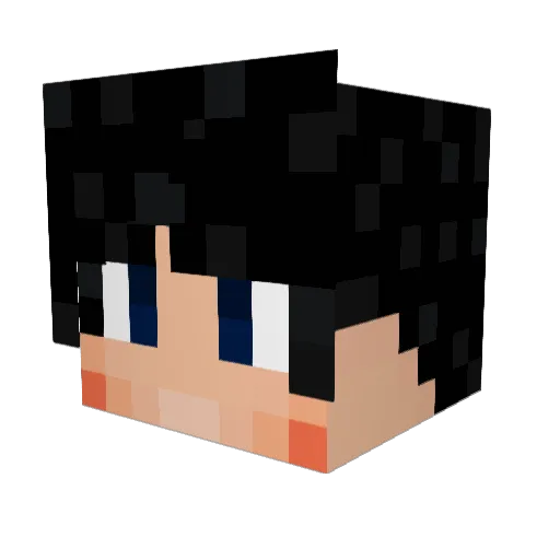 ImColombia Minecraft avatar head, 3D render