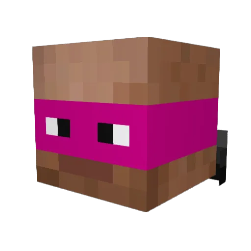 ImCommander Minecraft avatar head, 3D render