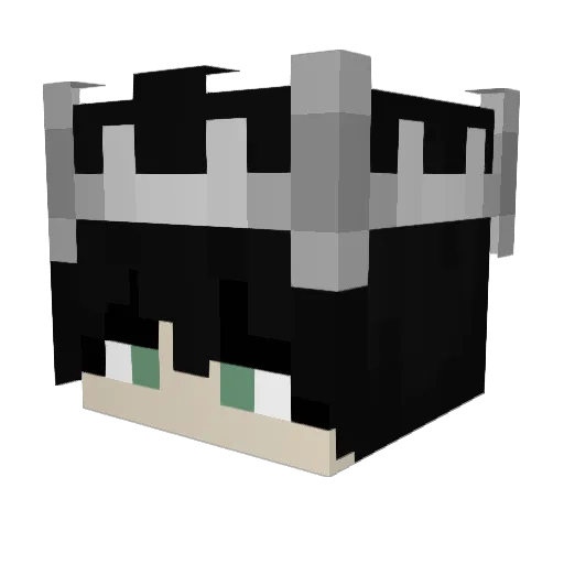 ImContro Minecraft avatar head, 3D render