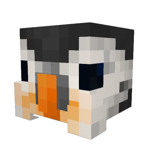 ImCosmo Minecraft avatar head, 3D render