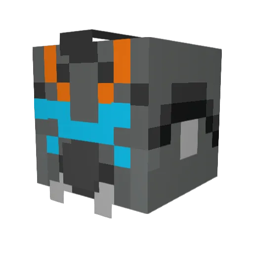 ImCosy Minecraft avatar head, 3D render