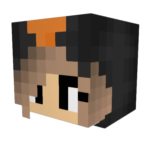 ImCrazyz Minecraft avatar head, 3D render