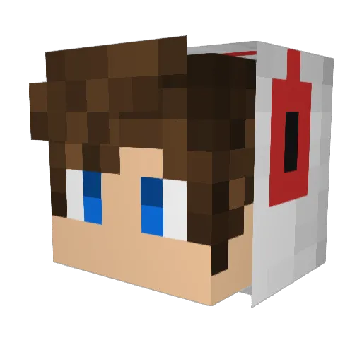 ImCringy Minecraft avatar head, 3D render