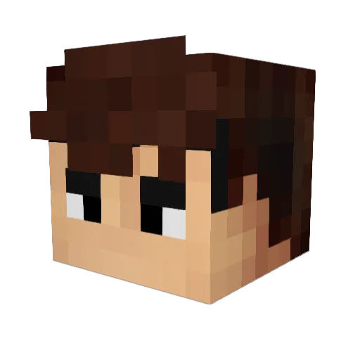 ImCroW11 Minecraft avatar head, 3D render
