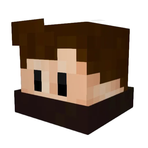 ImCromi Minecraft avatar head, 3D render