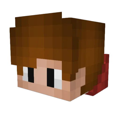 ImCrustyBruh1 Minecraft avatar head, 3D render