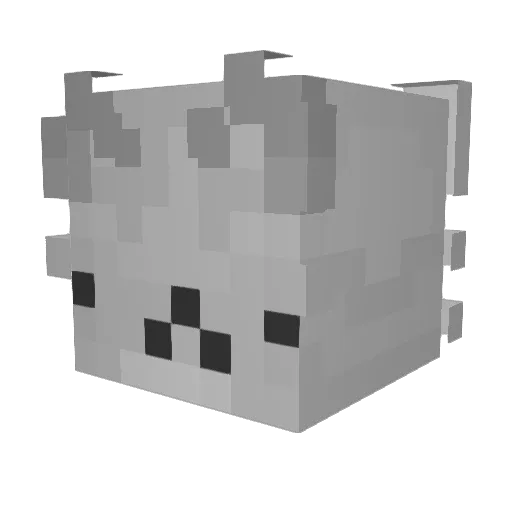 ImCuteKitten Minecraft avatar head, 3D render