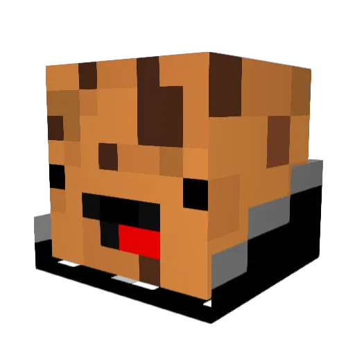 ImD1fferent Minecraft avatar head, 3D render