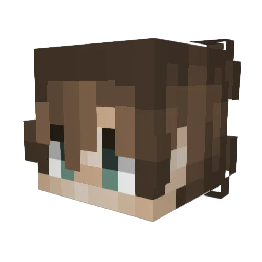 ImD4Mn_ Minecraft avatar head, 3D render