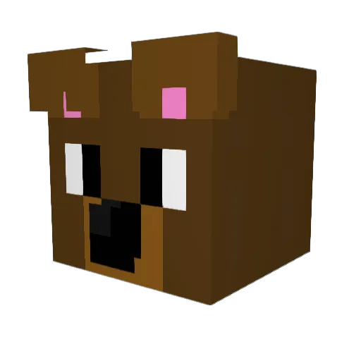 ImDaCookieMan Minecraft avatar head, 3D render