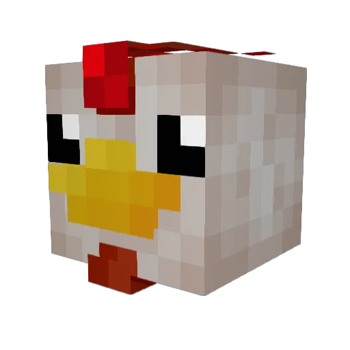 ImDaPyro16 Minecraft avatar head, 3D render