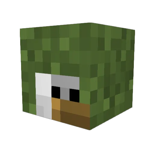 ImDaRealDrtyDan Minecraft avatar head, 3D render