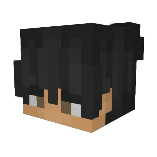 ImDarkMC Minecraft avatar head, 3D render